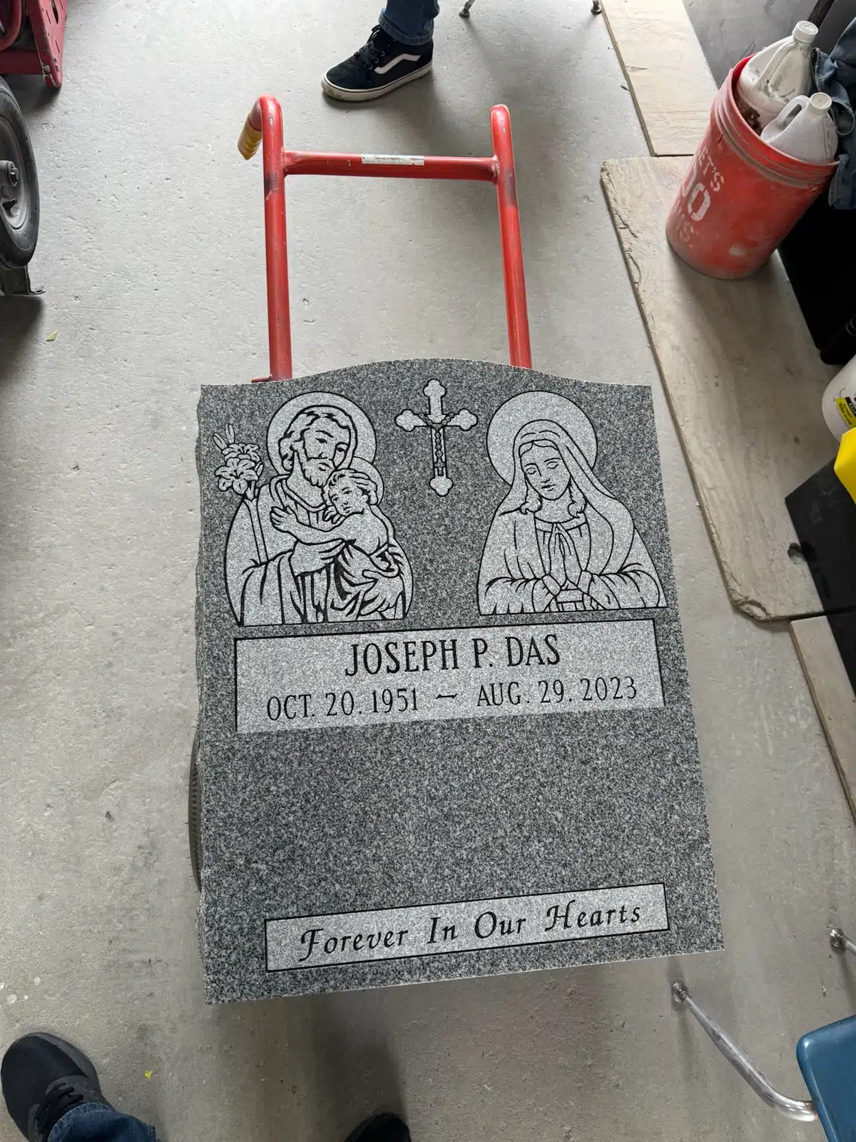 Granite Custom Headstone hand-carved by NJ Gravestone Shop in NJ — image 9